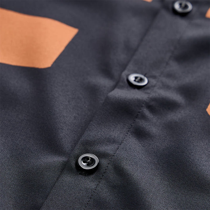 Camicia da uomo a maniche corte con stampa di testa di capra in stile western - image 7