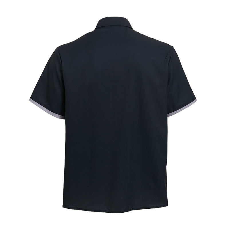 Camicia da uomo a maniche corte con stampa di testa di capra in stile western - image 10