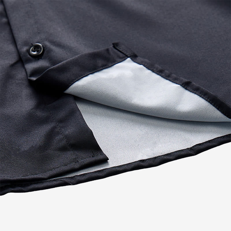 Camicia da uomo a maniche corte con stampa di testa di capra in stile western - image 8