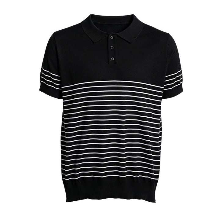 Polo da uomo a maniche corte a righe, vestibilità regolare. - image 13