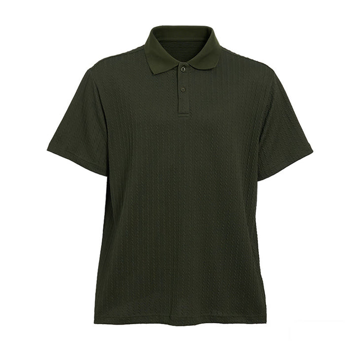 Polo da uomo in maglia traspirante e testurizzata, vestibilità comoda e casual. - image 14