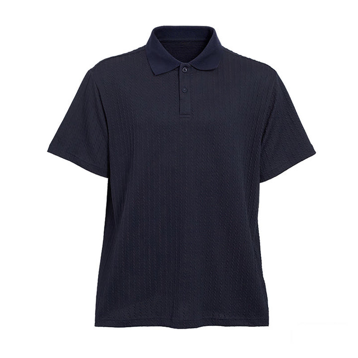 Polo da uomo in maglia traspirante e testurizzata, vestibilità comoda e casual. - image 20