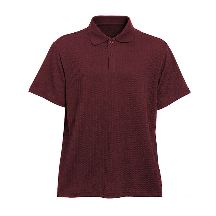 Polo da uomo in maglia traspirante e testurizzata, vestibilità comoda e casual. - image 21