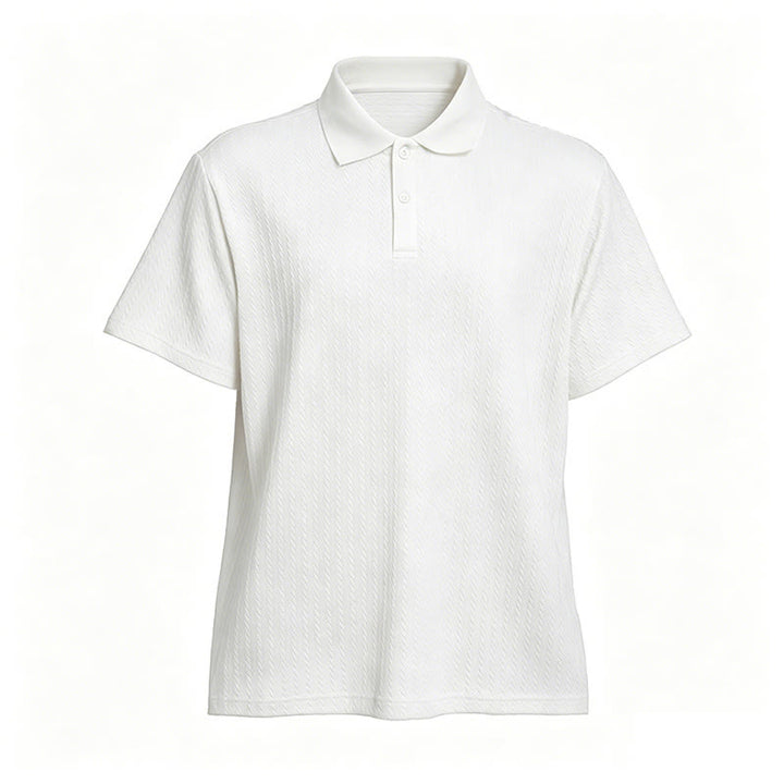 Polo da uomo in maglia traspirante e testurizzata, vestibilità comoda e casual. - image 17