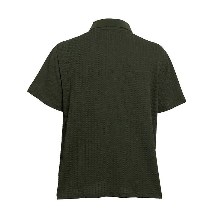 Polo da uomo in maglia traspirante e testurizzata, vestibilità comoda e casual. - image 15