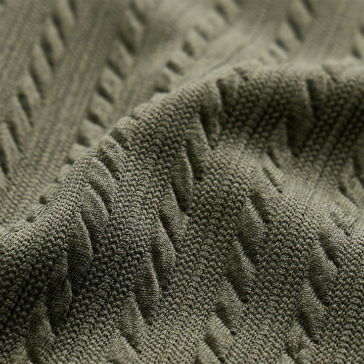 Polo da uomo in maglia traspirante e testurizzata, vestibilità comoda e casual. - image 12