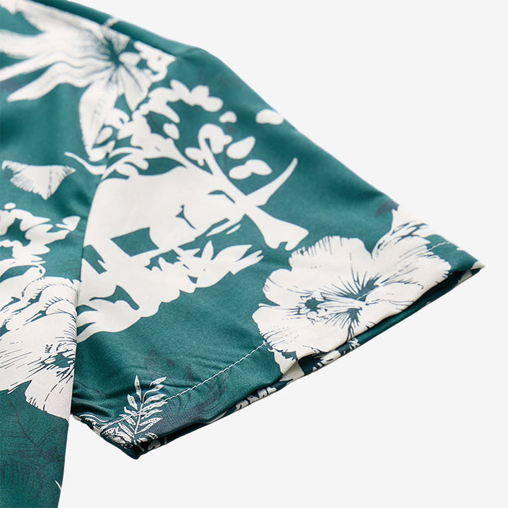 Camicia da uomo a maniche corte con stampa floreale hawaiana per le vacanze. - image 8