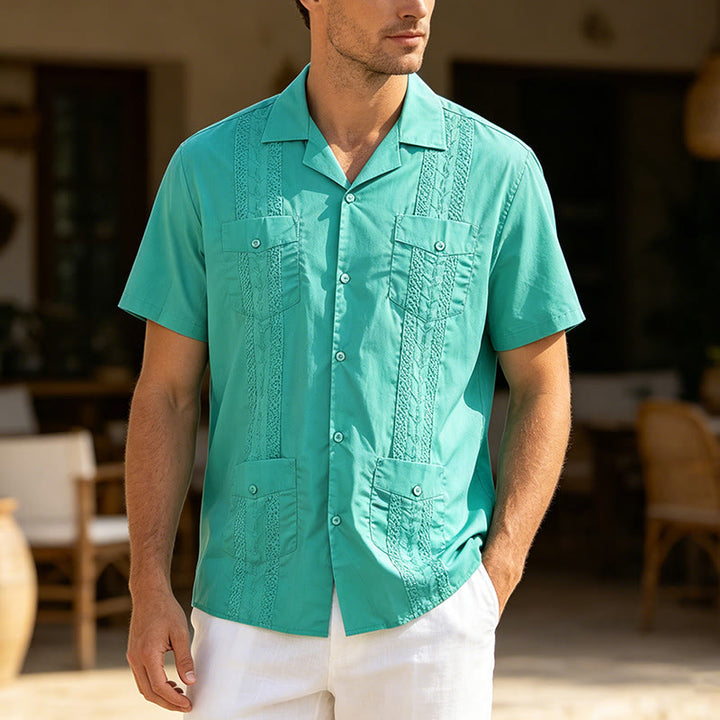 Camicia casual moderna con ricami d'ispirazione cubana - Sabato - 2XL - image 2