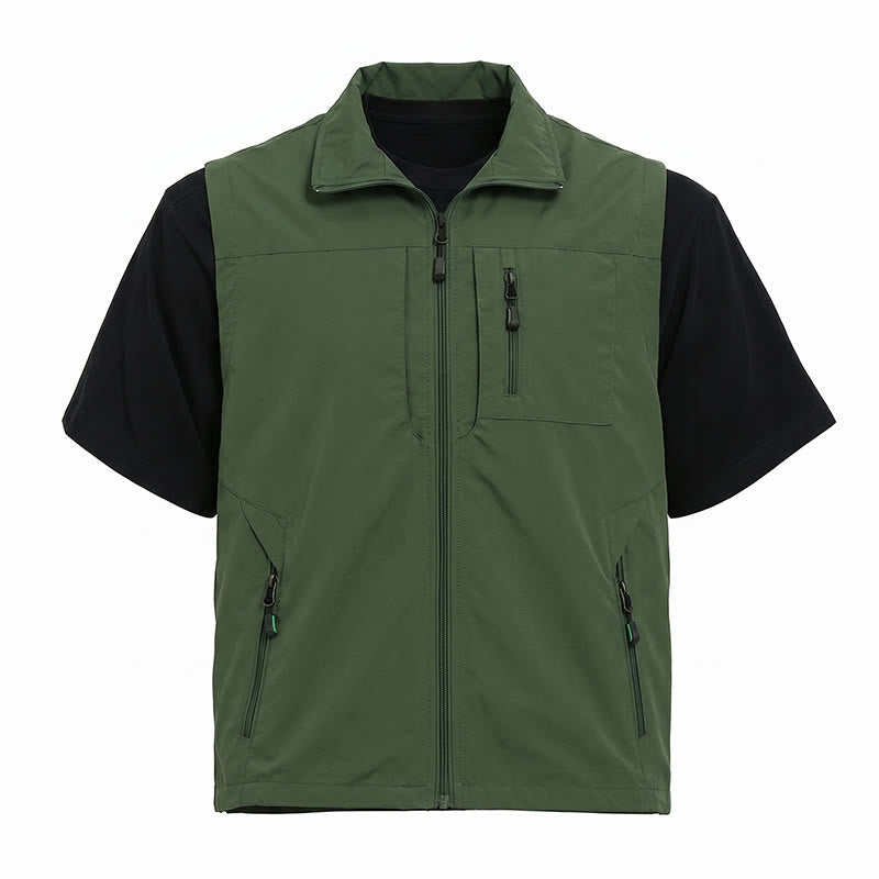 Gilet da uomo leggero ad asciugatura rapida per pesca e attività all'aperto. - image 10