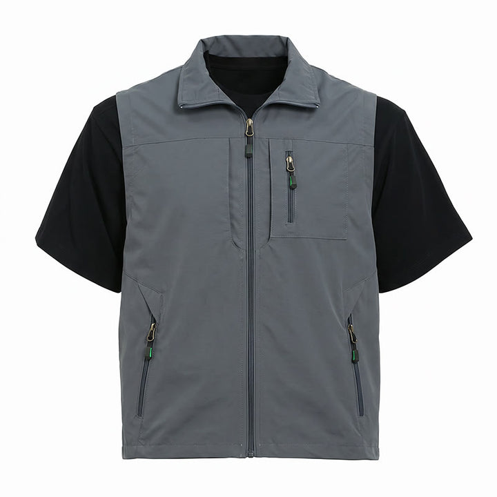 Gilet da uomo leggero ad asciugatura rapida per pesca e attività all'aperto. - image 12