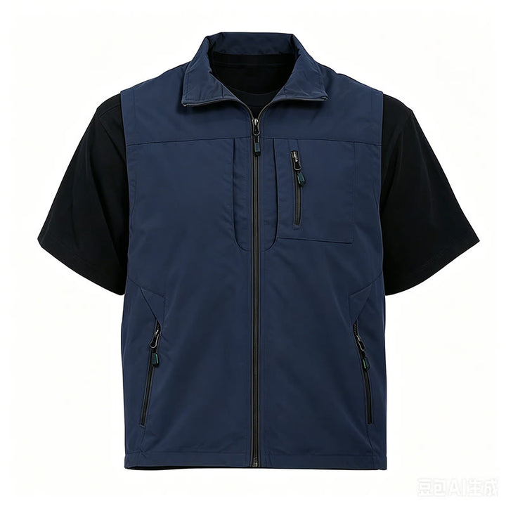 Gilet da uomo leggero ad asciugatura rapida per pesca e attività all'aperto. - image 11