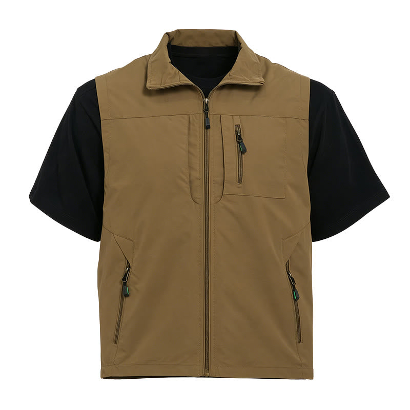 Gilet da uomo leggero ad asciugatura rapida per pesca e attività all'aperto. - image 8