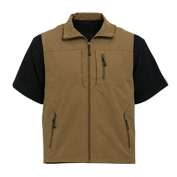 Gilet da uomo leggero ad asciugatura rapida per pesca e attività all'aperto. - image 8