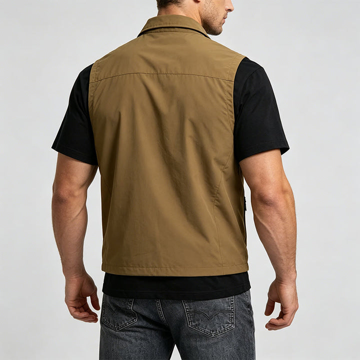 Gilet da uomo leggero ad asciugatura rapida per pesca e attività all'aperto. - image 3