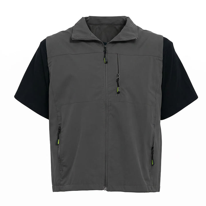 Gilet da uomo minimalista, multitasche e leggero per attività all'aperto. - image 11