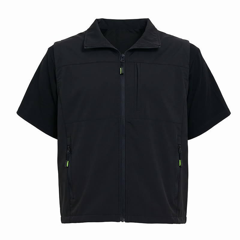 Gilet da uomo minimalista, multitasche e leggero per attività all'aperto. - image 13