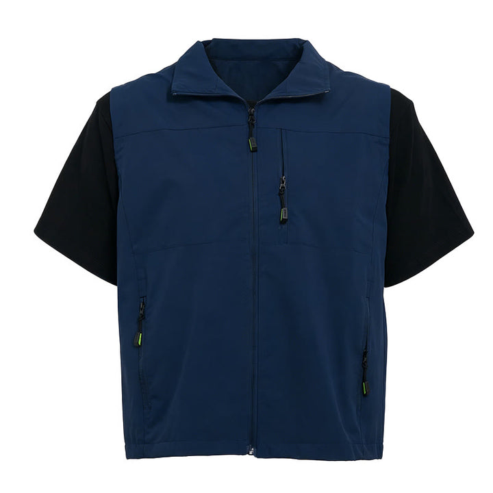 Gilet da uomo minimalista, multitasche e leggero per attività all'aperto. - image 8