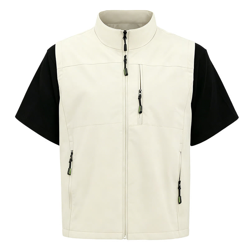 Gilet da uomo minimalista, multitasche e leggero per attività all'aperto. - image 12