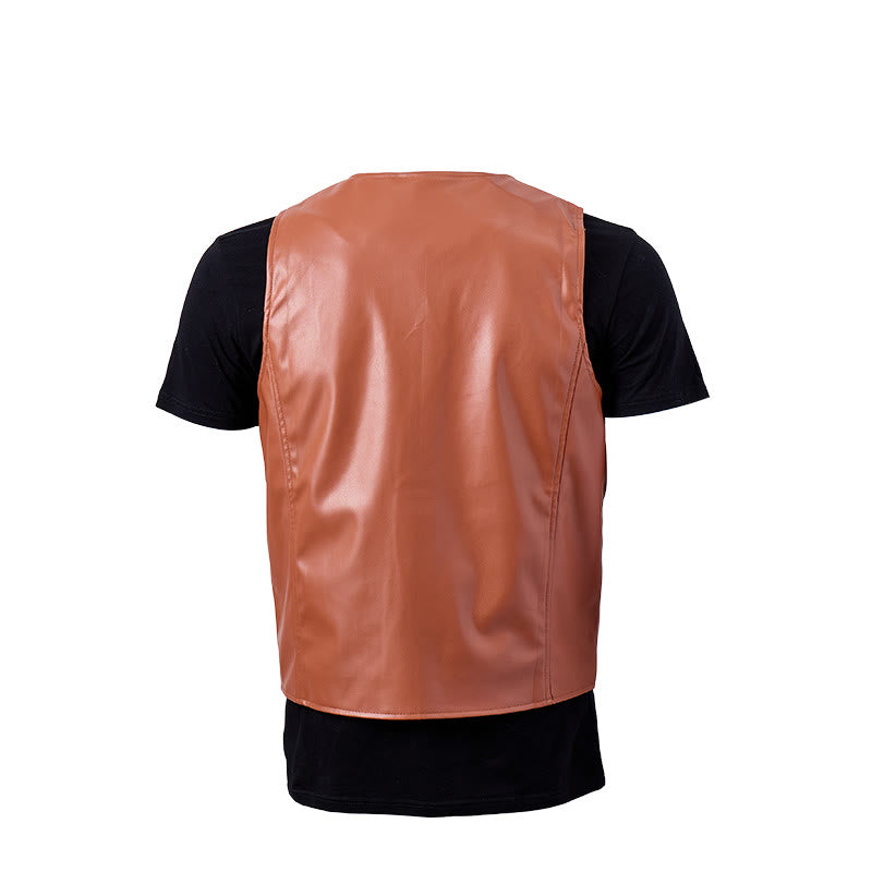 Gilet da uomo in pelle dallo stile western intramontabile. - image 11