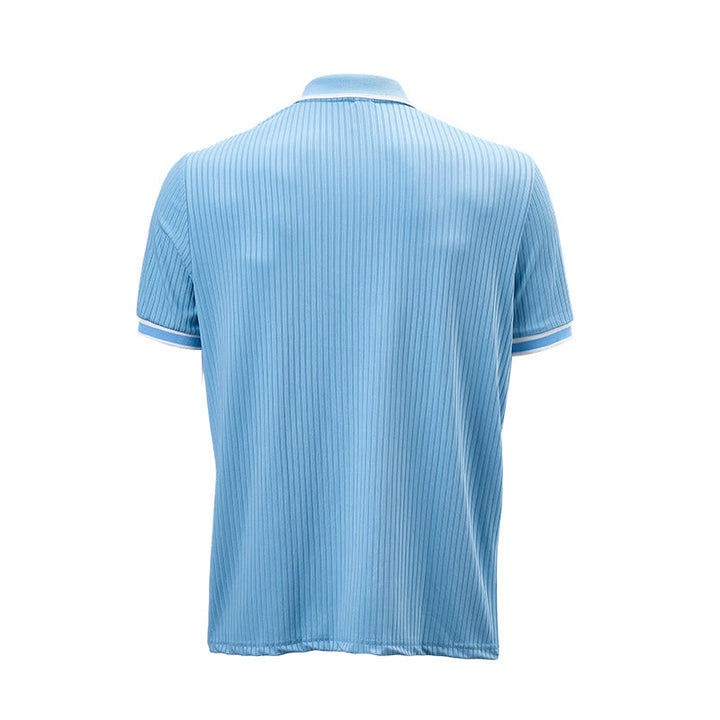 Polo da uomo minimalista in maglia con colletto e polsini rifiniti - image 14