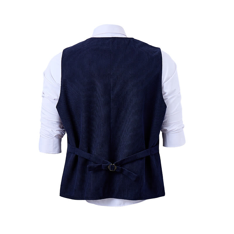 Gilet da uomo elegante con ricami floreali e motivo a vite. - image 12