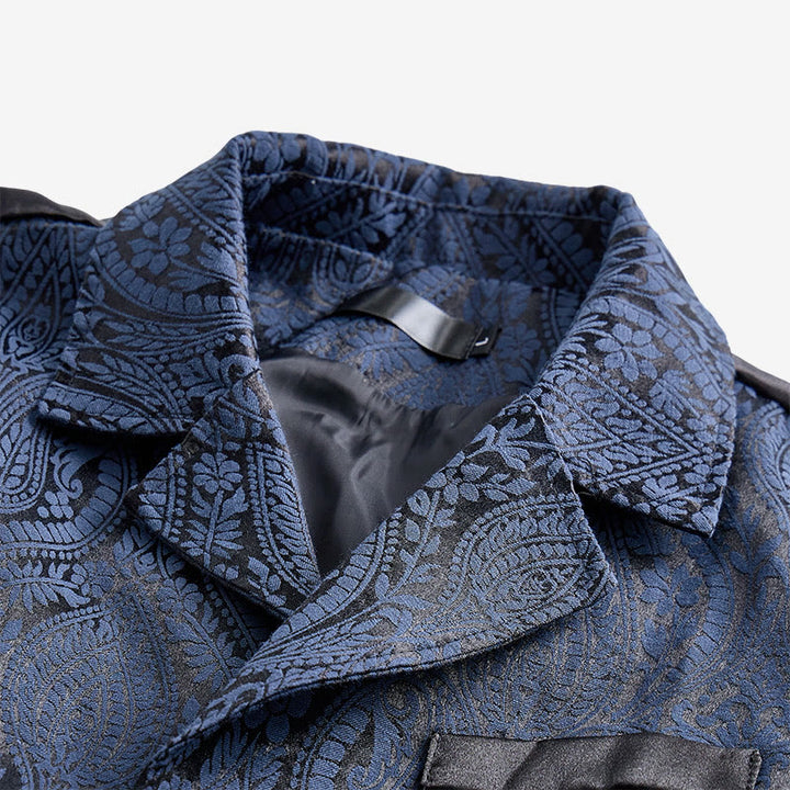 Gilet da abito da uomo con revers a tacca e motivo paisley jacquard, ispirato allo stile vittoriano. - image 13