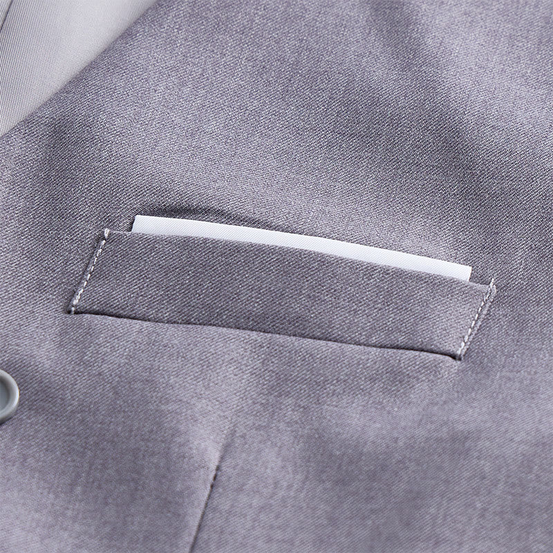 Gilet da abito da uomo a doppiopetto in tinta unita, stile smoking. - image 20