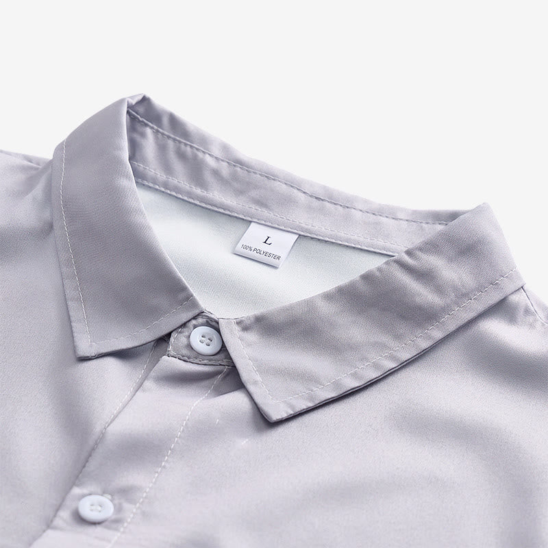 Camicia western da uomo classica nera e grigia con stampa a testa di toro - image 4