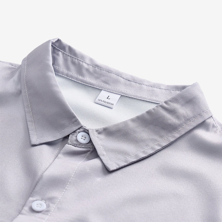 Camicia western da uomo classica nera e grigia con stampa a testa di toro - image 4