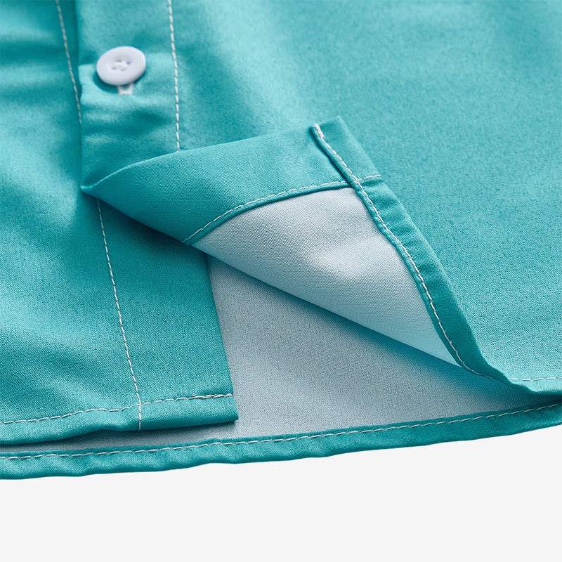 Camicia da uomo con stampa paesaggistica di bufali della prateria del West - image 7