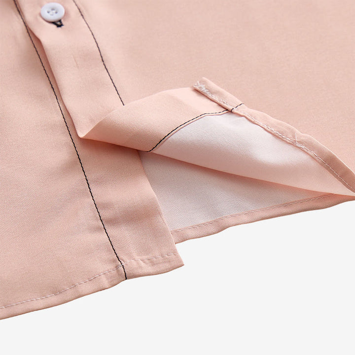 Camicia da uomo bicolore nera e beige con motivo a stella azteca in stile western. - image 6