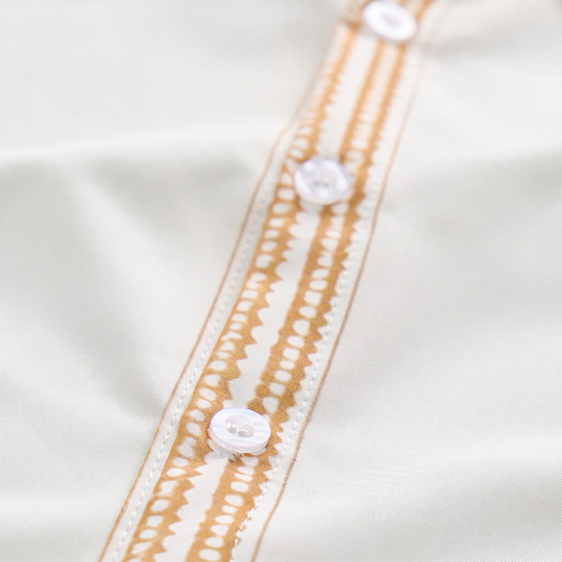 Camicia da uomo moderna con stampa floreale barocca e finiture in stile barocco. - image 5