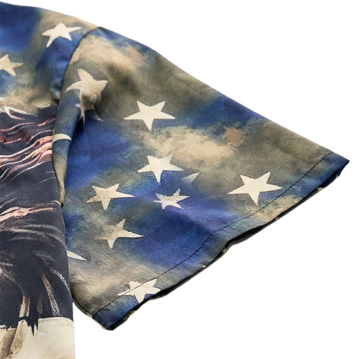 Maglietta patriottica con aquila e bandiera americana a due colori - image 7