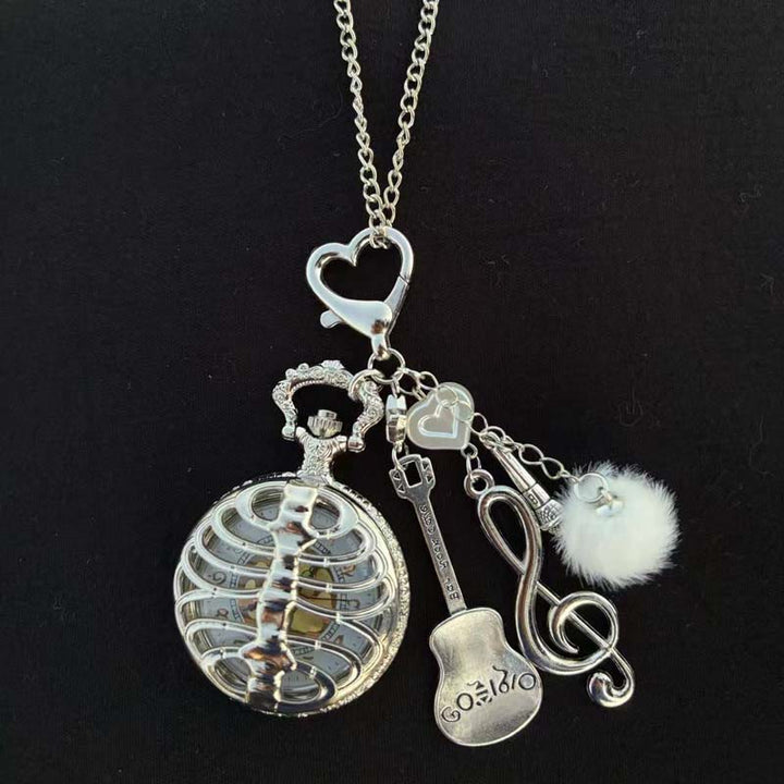 Orologio da tasca cavo con ciondoli, ornamento decorativo alla moda, stile coquette - Stile n. 18 - image 23