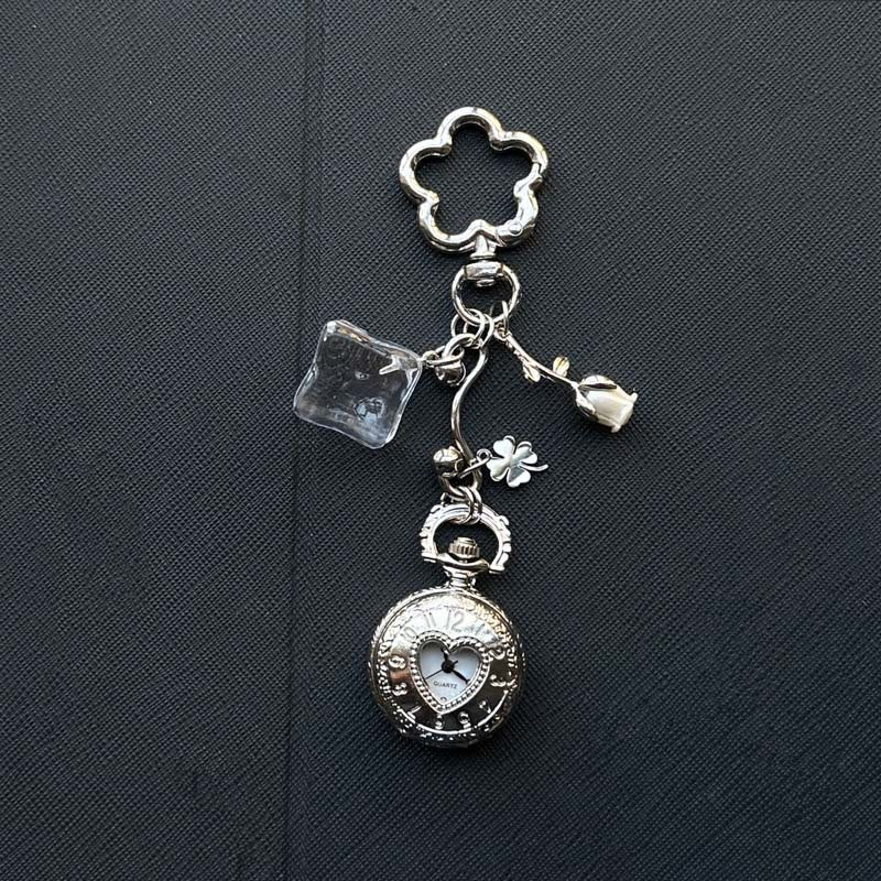 Orologio da tasca cavo con ciondoli, ornamento decorativo alla moda, stile coquette - Stile n. 11 - image 16