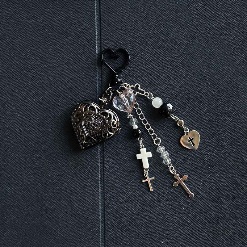 Orologio da tasca cavo con ciondoli, ornamento decorativo alla moda, stile coquette - Stile n. 9 - image 14
