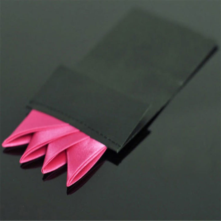 Inserto per carte da tasca pre-piegato con corona a quattro punte - Rosa acceso - image 10