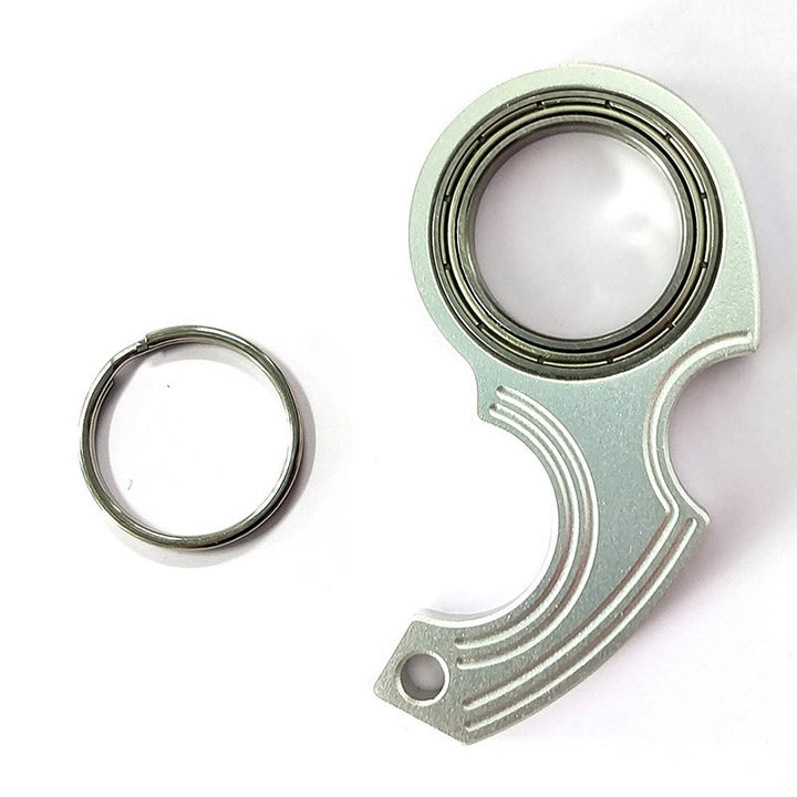 Portachiavi antistress EDC Gear per alleviare l'ansia - Argento - image 4