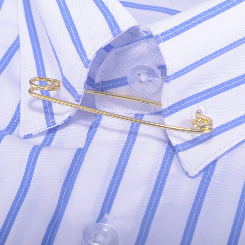 Spilla di sicurezza per colletto di camicia elegante - Oro - image 3