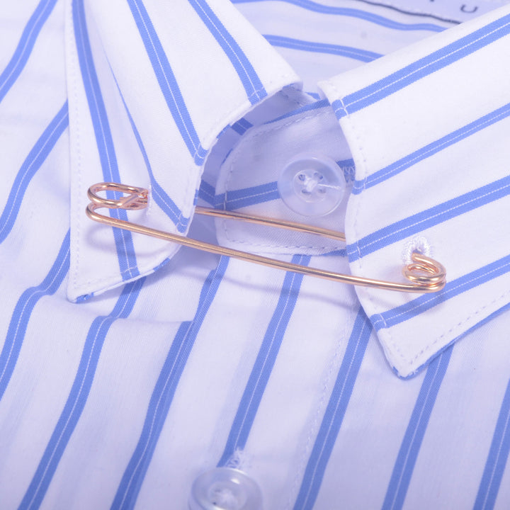Spilla di sicurezza per colletto di camicia elegante - Oro rosa - image 5