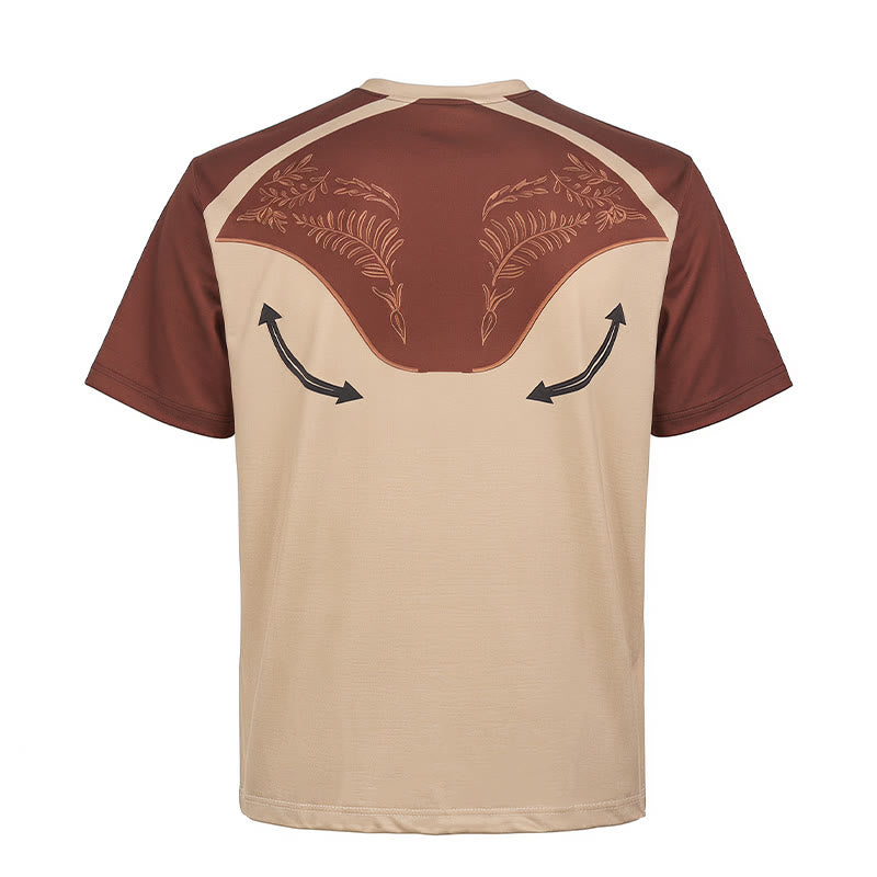Camicia Henley da uomo vintage con stampa western azteca - image 10