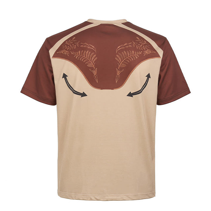 Camicia Henley da uomo vintage con stampa western azteca - image 10