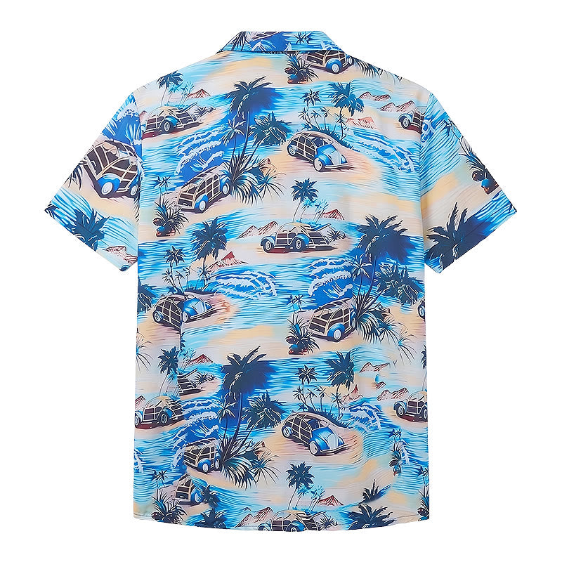 Camicia hawaiana da uomo per le vacanze estive al mare con bottoni - image 10