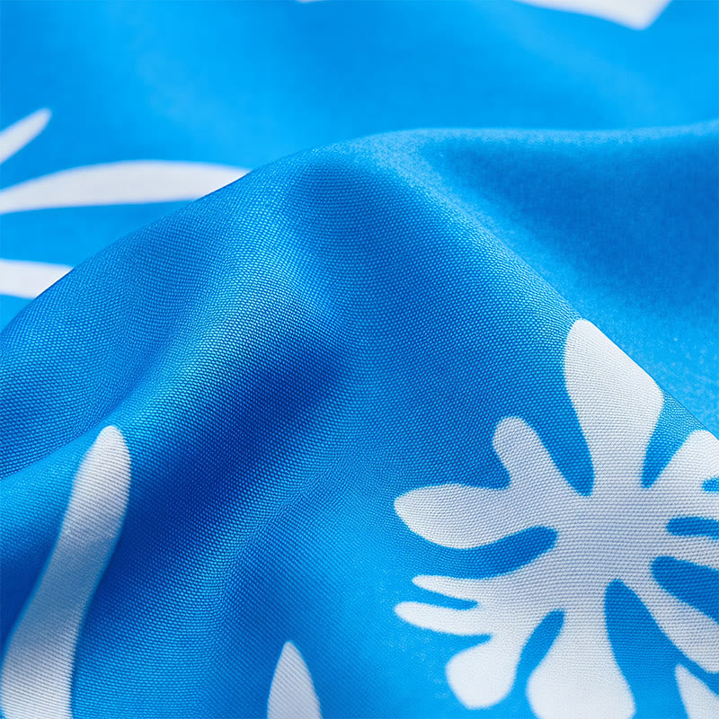 Camicia da uomo estiva a maniche corte con stampa floreale e foglie. - image 5