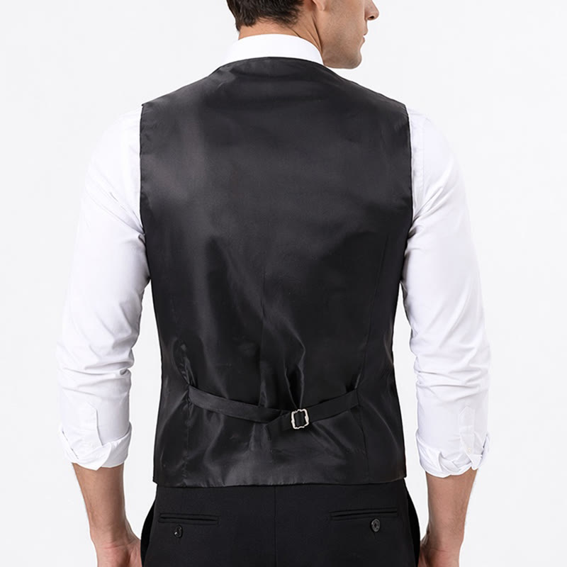 Gilet da uomo versatile con motivo paisley, set completo 4 in 1 - image 3
