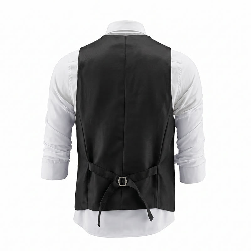 Completo da uomo composto da 2 pezzi: gilet da festa con paillettes dorate e glitter e papillon. - image 11