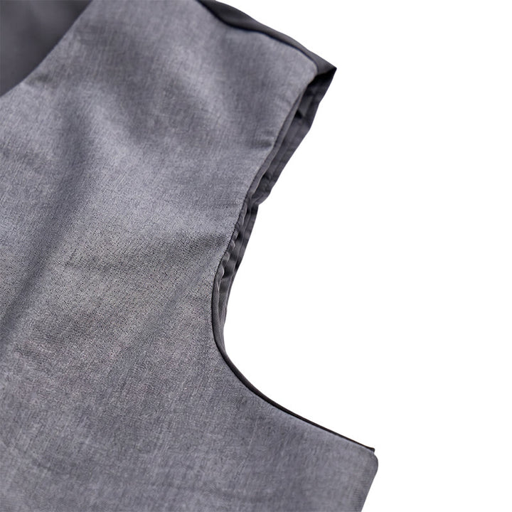 Gilet da uomo moderno con scollo a V e cerniera asimmetrica - image 10