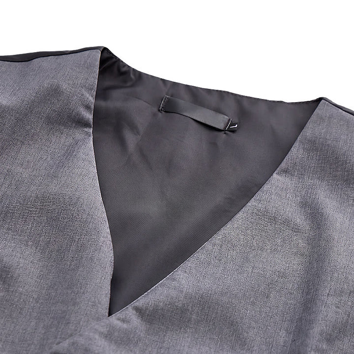 Gilet da uomo moderno con scollo a V e cerniera asimmetrica - image 8