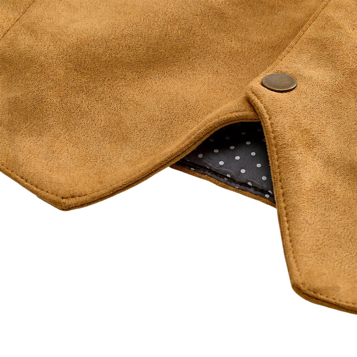 Gilet da uomo casual in stile western effetto camoscio, ideale da indossare a strati. - image 8