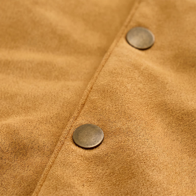 Gilet da uomo casual in stile western effetto camoscio, ideale da indossare a strati. - image 6